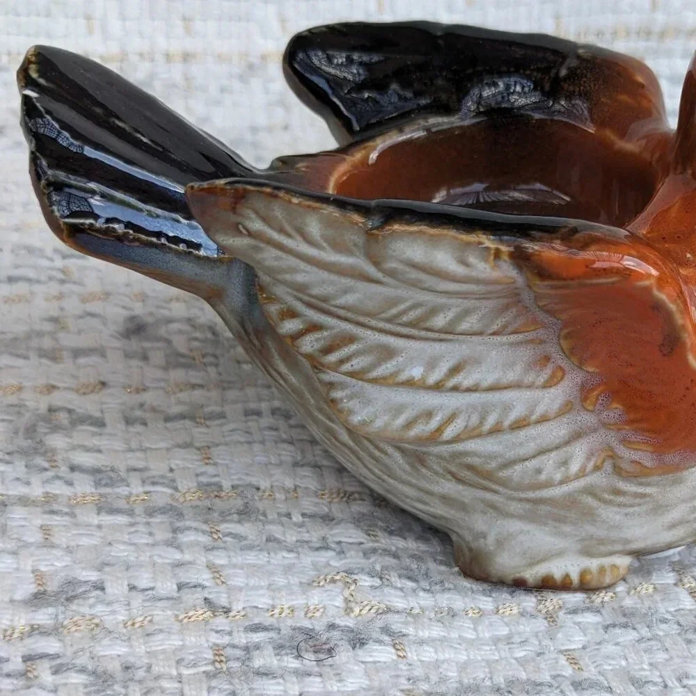 Ceramic Bird Tea Light Candle Holder Set of 2